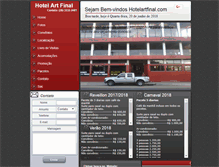 Tablet Screenshot of hotelartfinal.com